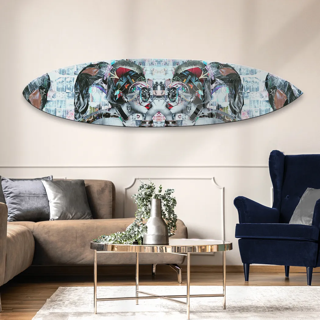 Shanil's Mirage Blue Wall Decor - Thumbnail - Image 2