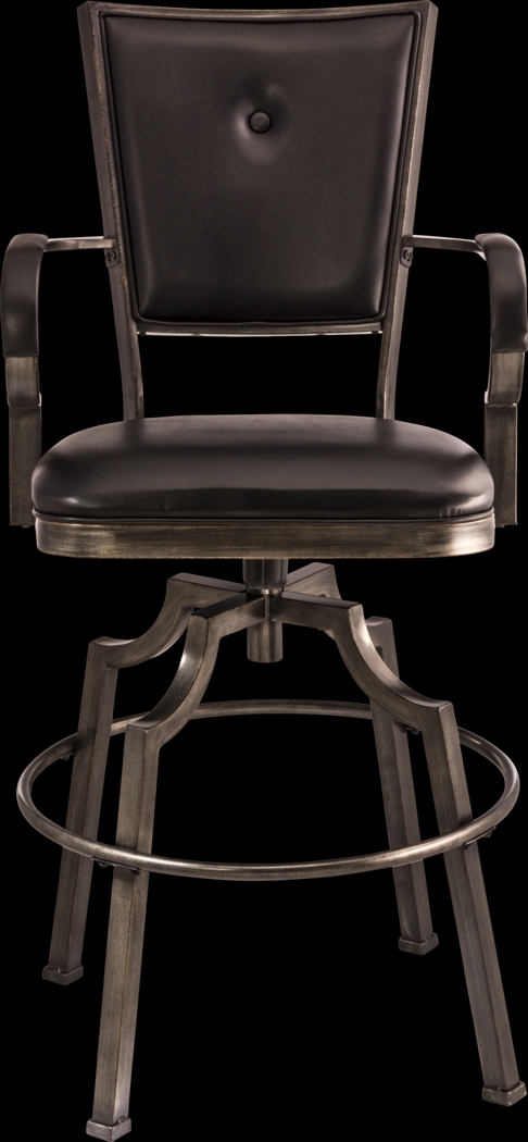 Shannan Black Swivel Barstool - Thumbnail - Image 1