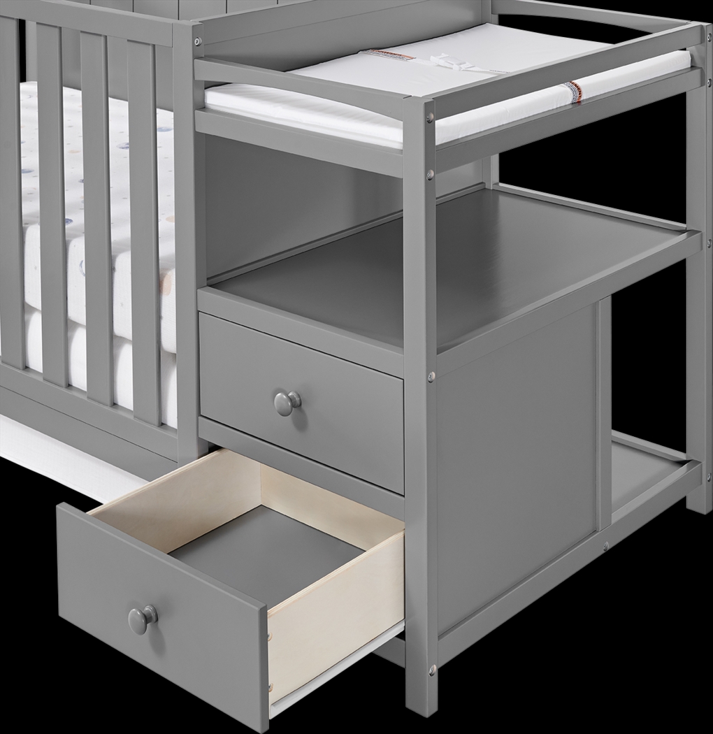 Kids Shanton Gray Convertible Crib & Changing Table - Thumbnail - Image 7
