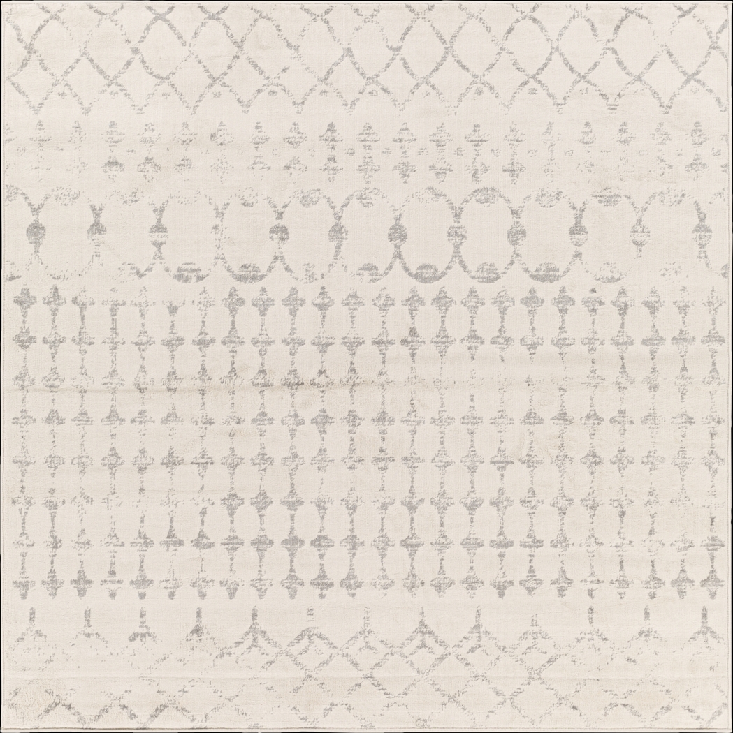 Sharease II Off-White 6'7 Square Rug - Thumbnail - Image 1