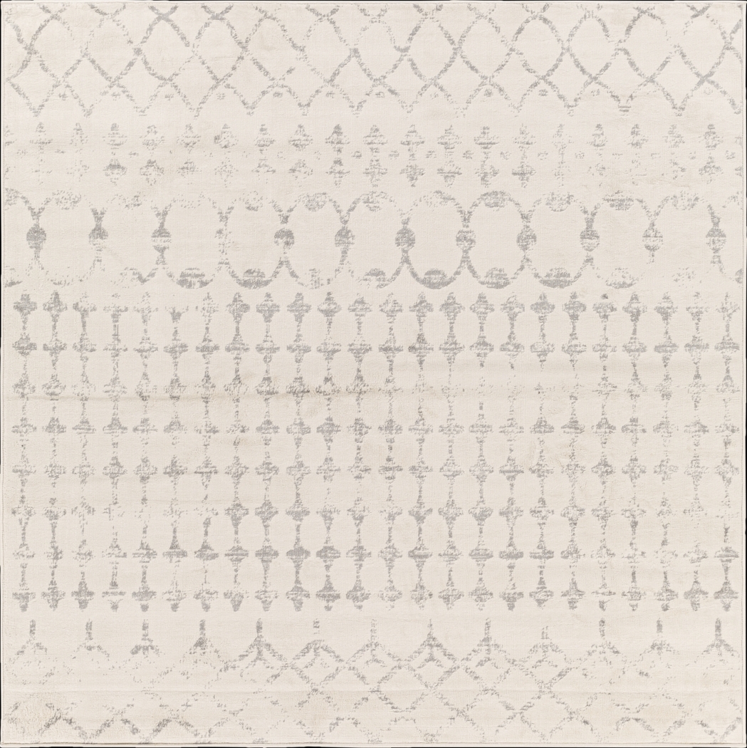 Sharease II Off-White 7'10 Square Rug - Thumbnail - Image 1