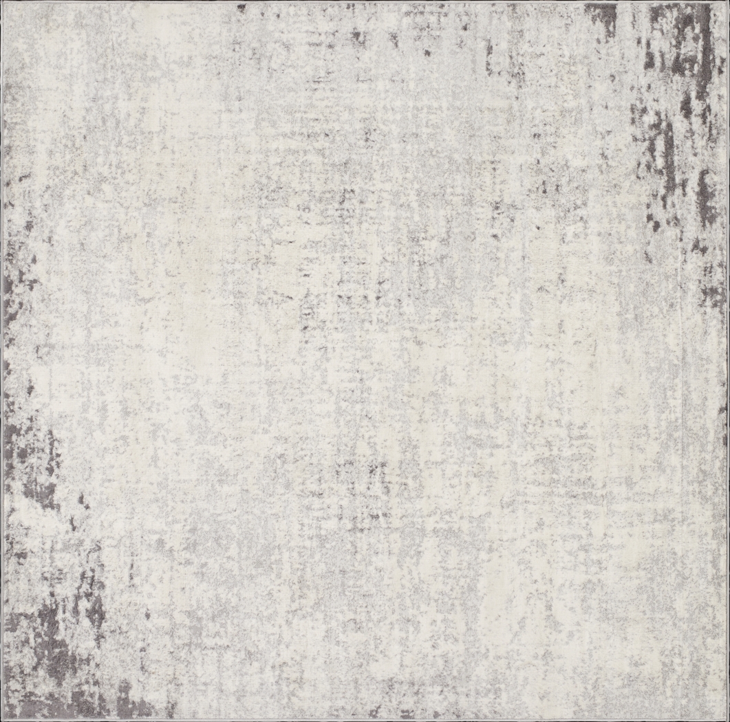 Sharease V Gray 6'7 Square Rug - Thumbnail - Image 1