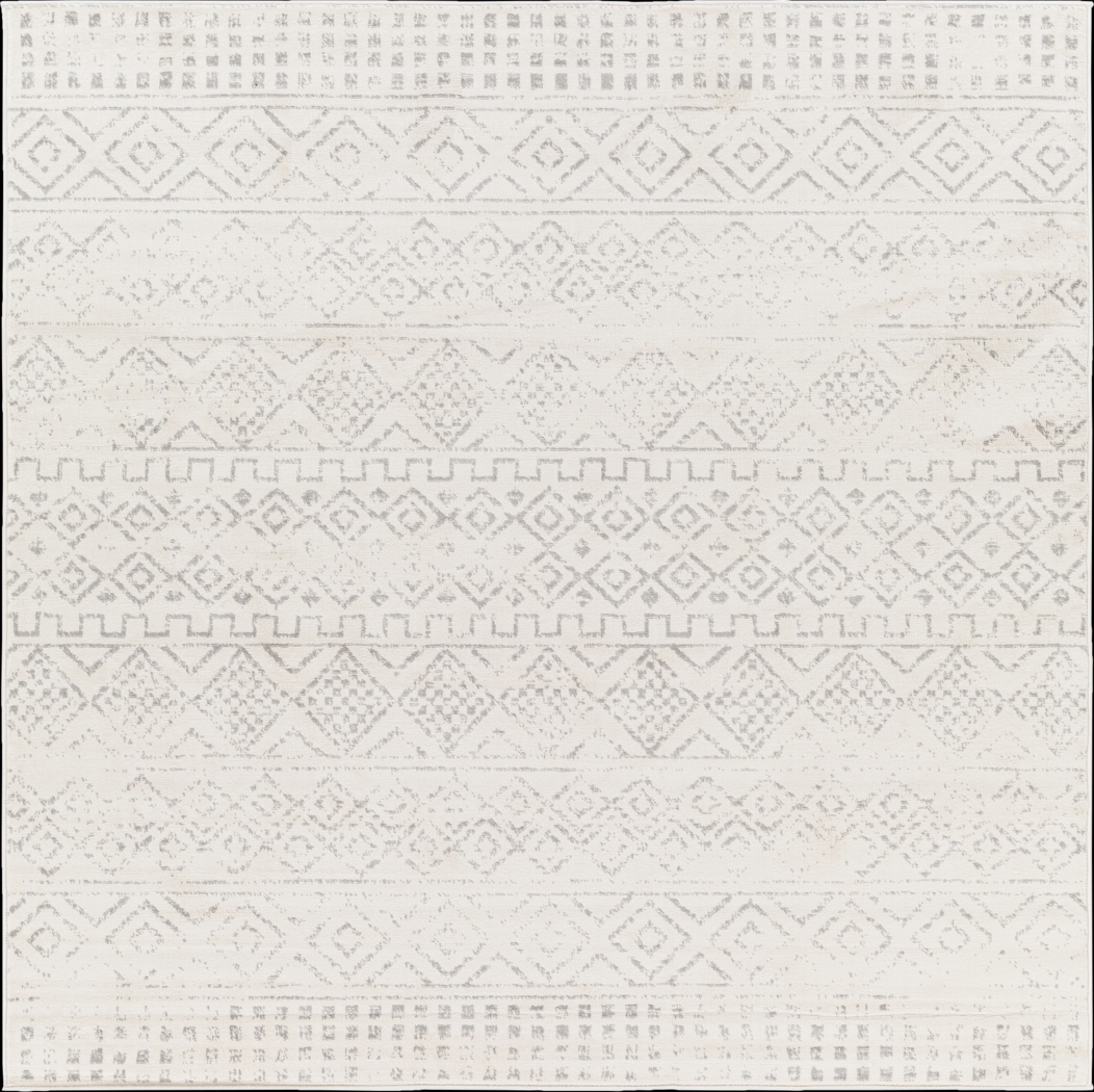 Shareease I Gray 6'7 Square Rug - Thumbnail - Image 1