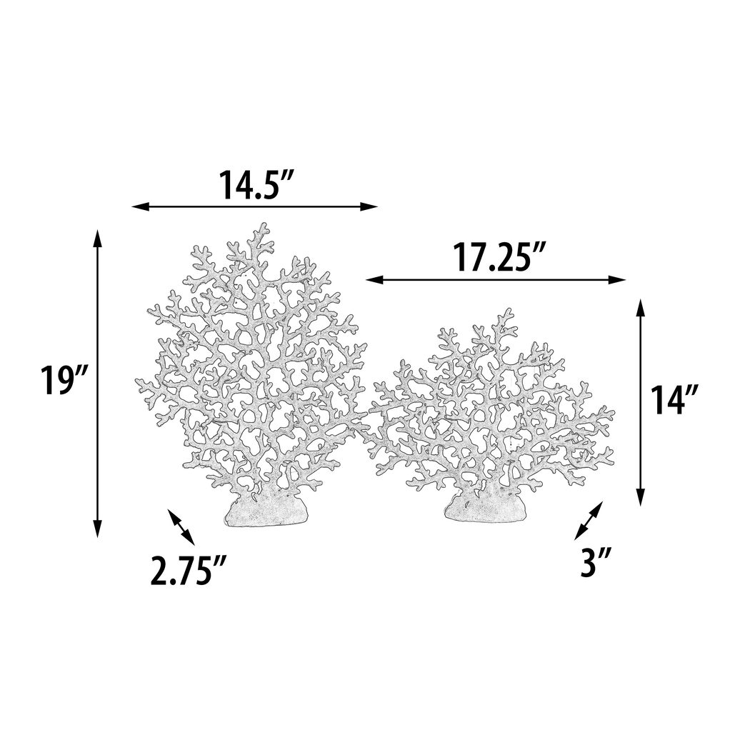 Sharel Seafoam Sculpture, Set of 2 - Thumbnail - Image 4