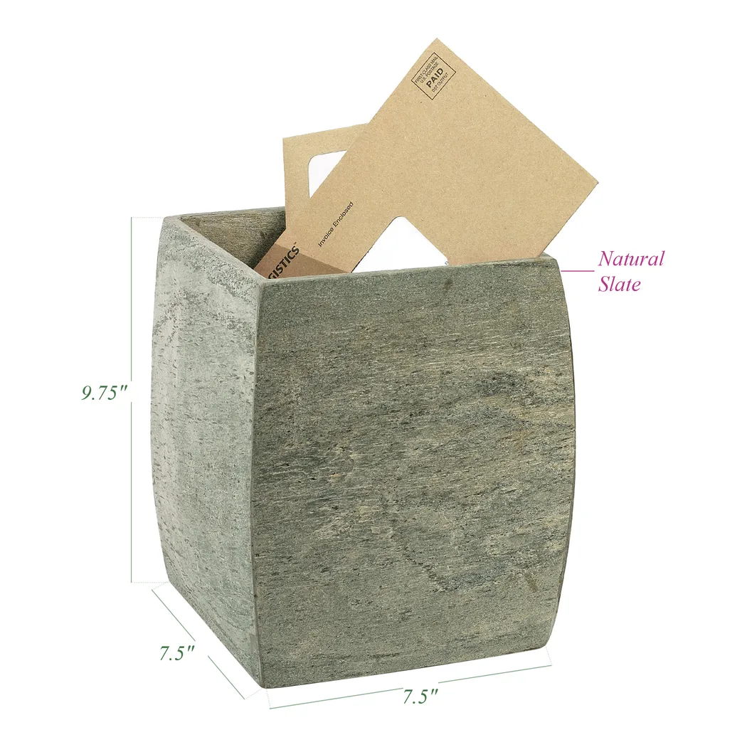 Sharondale Gray Waste Basket - Thumbnail - Image 2