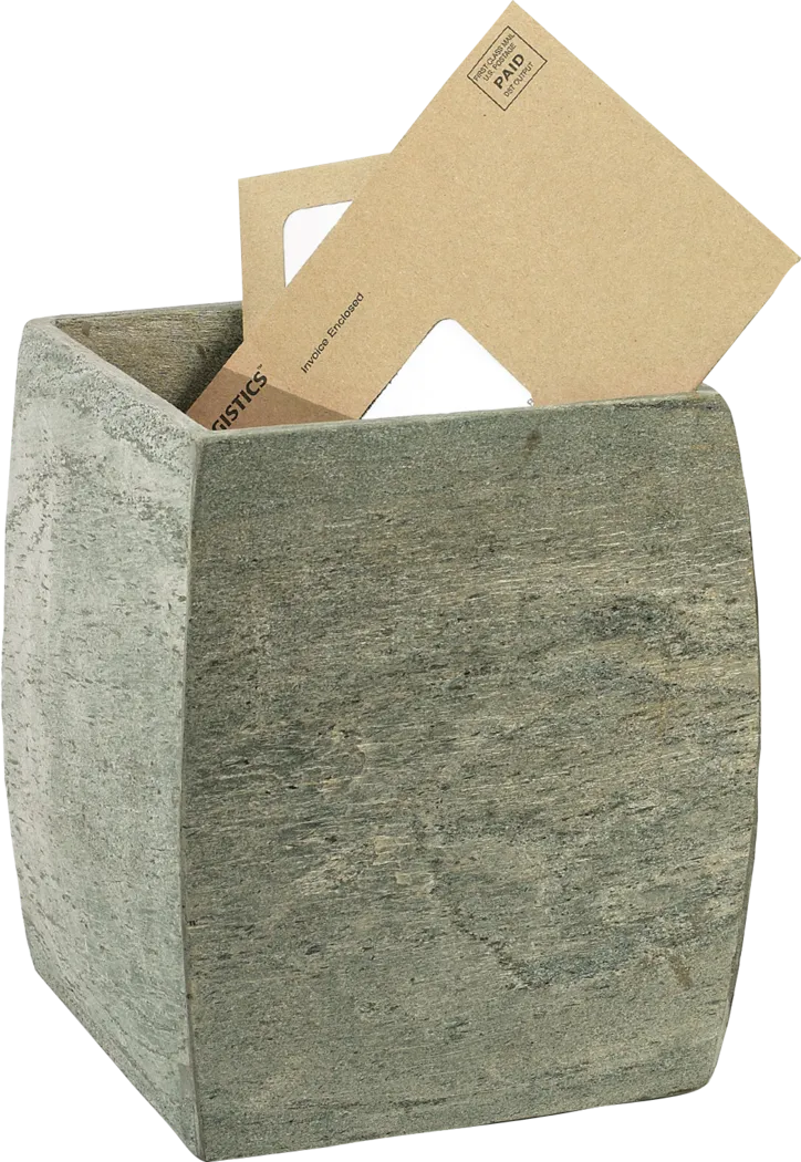 Sharondale Gray Waste Basket - Thumbnail - Image 1