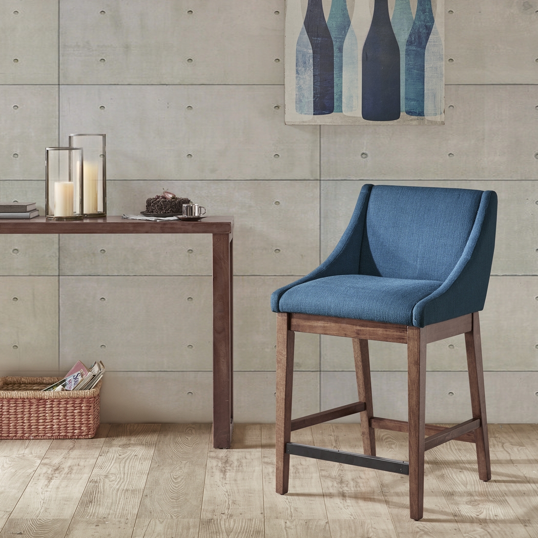 Sharpbill Blue Counter Height Stool - Thumbnail - Image 7