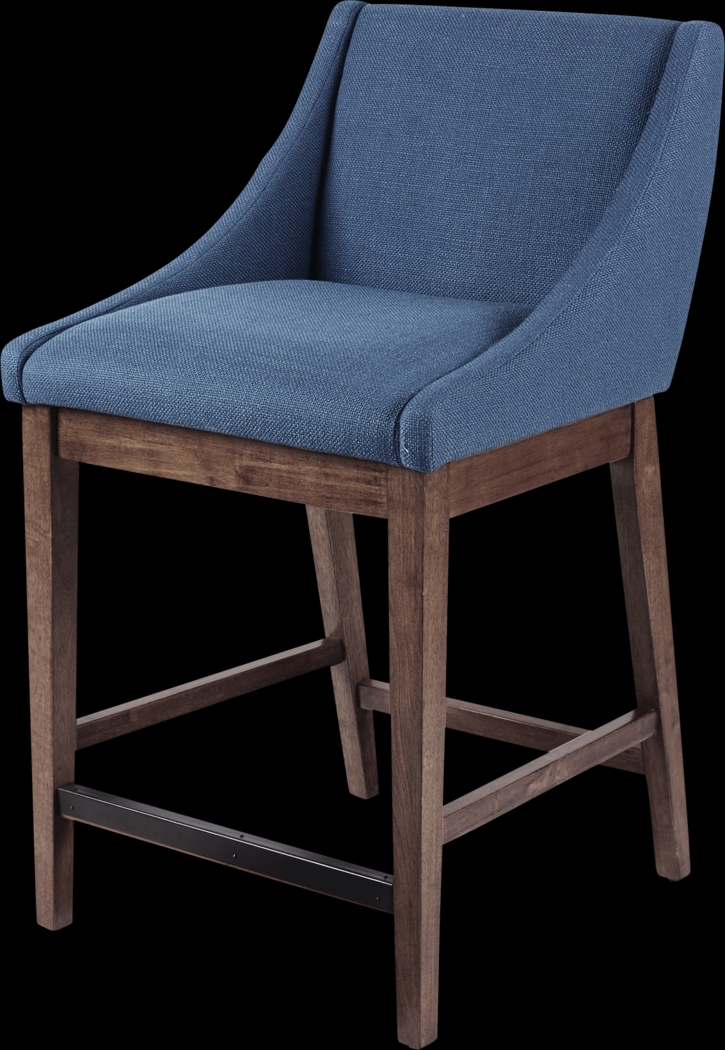 Sharpbill Blue Counter Height Stool - Thumbnail - Image 1