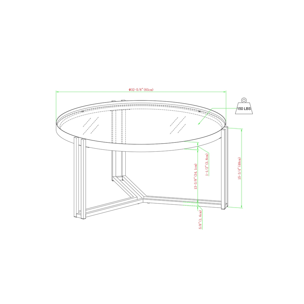 Shartle Gold Cocktail Table - Thumbnail - Image 7