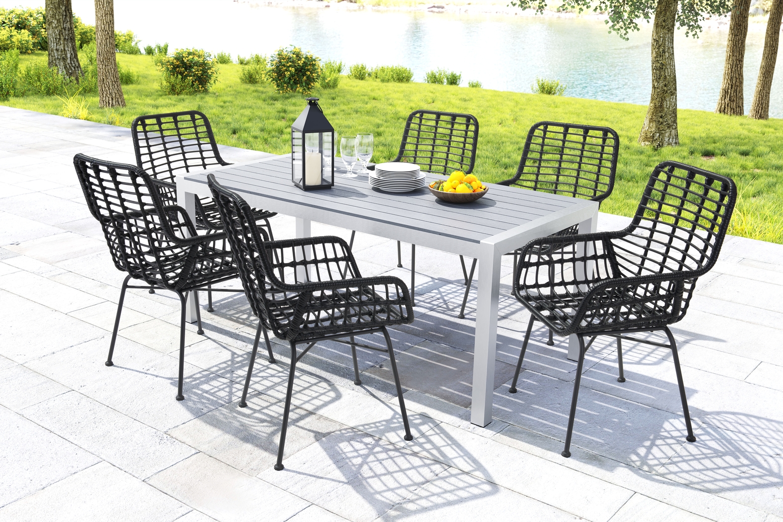 Shatner Black Side Chair, Set of 2 - Thumbnail - Image 5