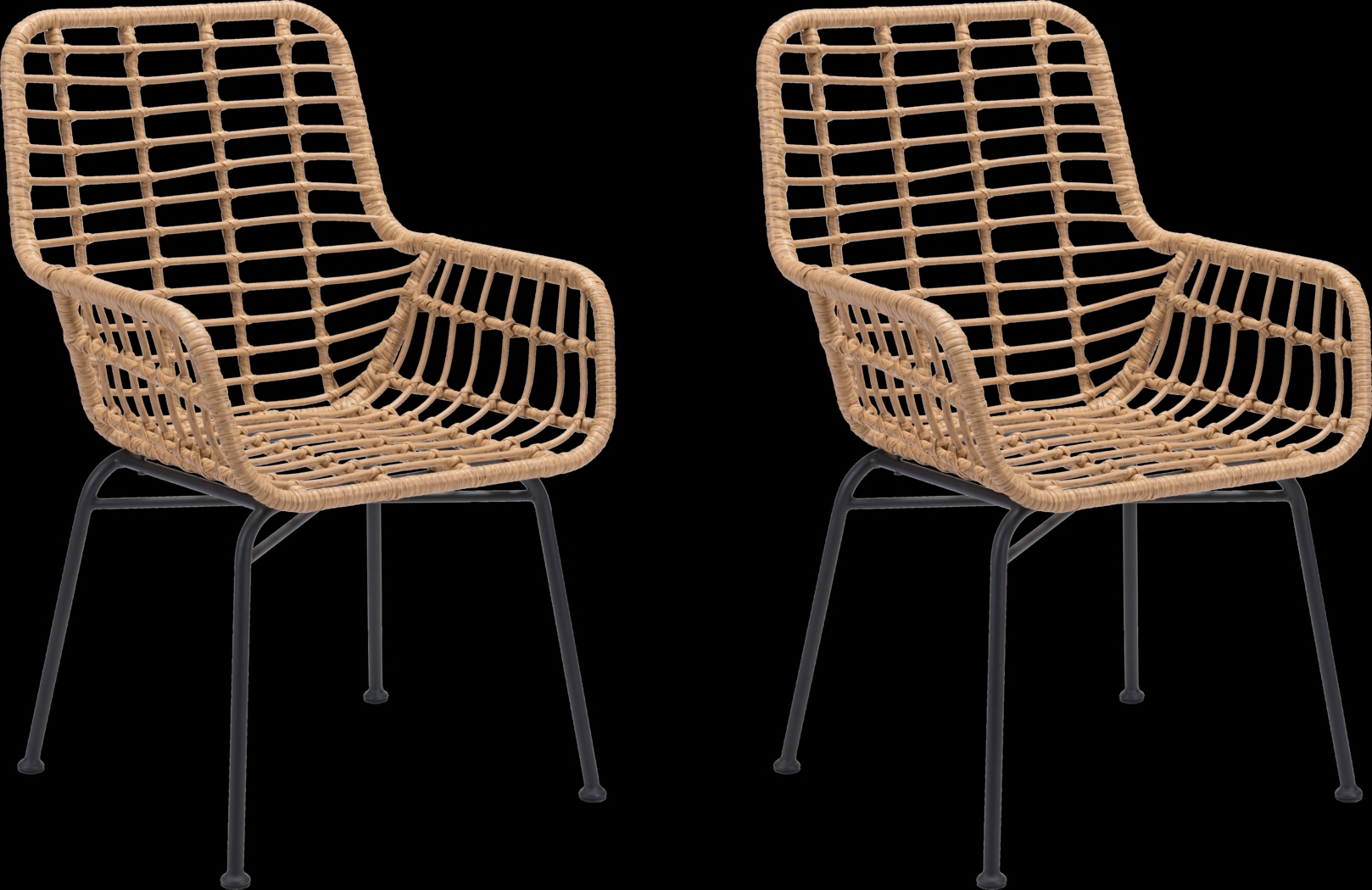 Shatner Brown Side Chair, Set of 2 - Thumbnail - Image 1