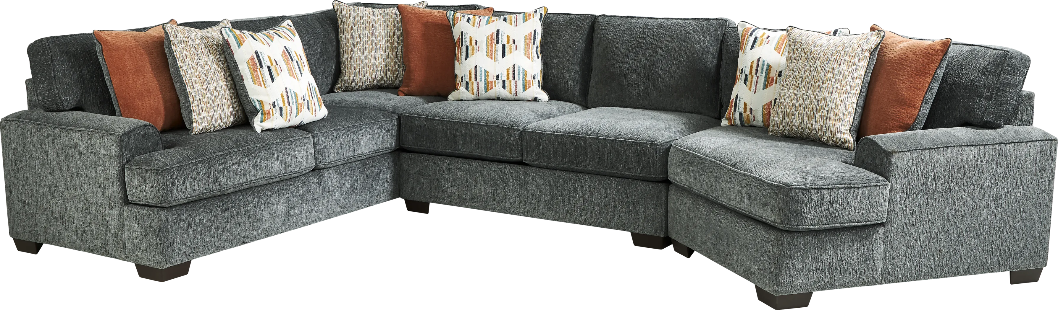 Shaunan Slate 3 Pc Sectional - Thumbnail - Image 1