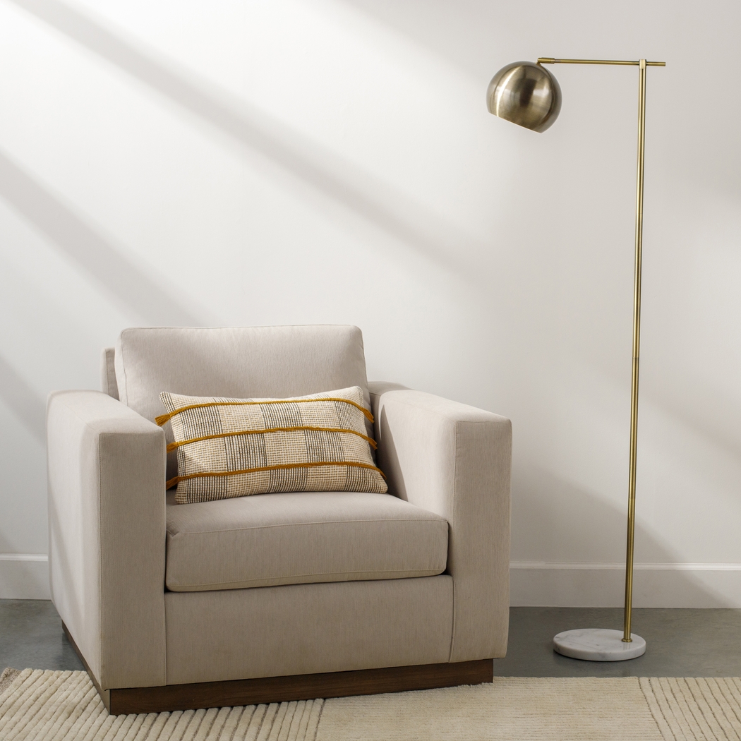 Shaw Alley Gold Floor Lamp - Thumbnail - Image 2