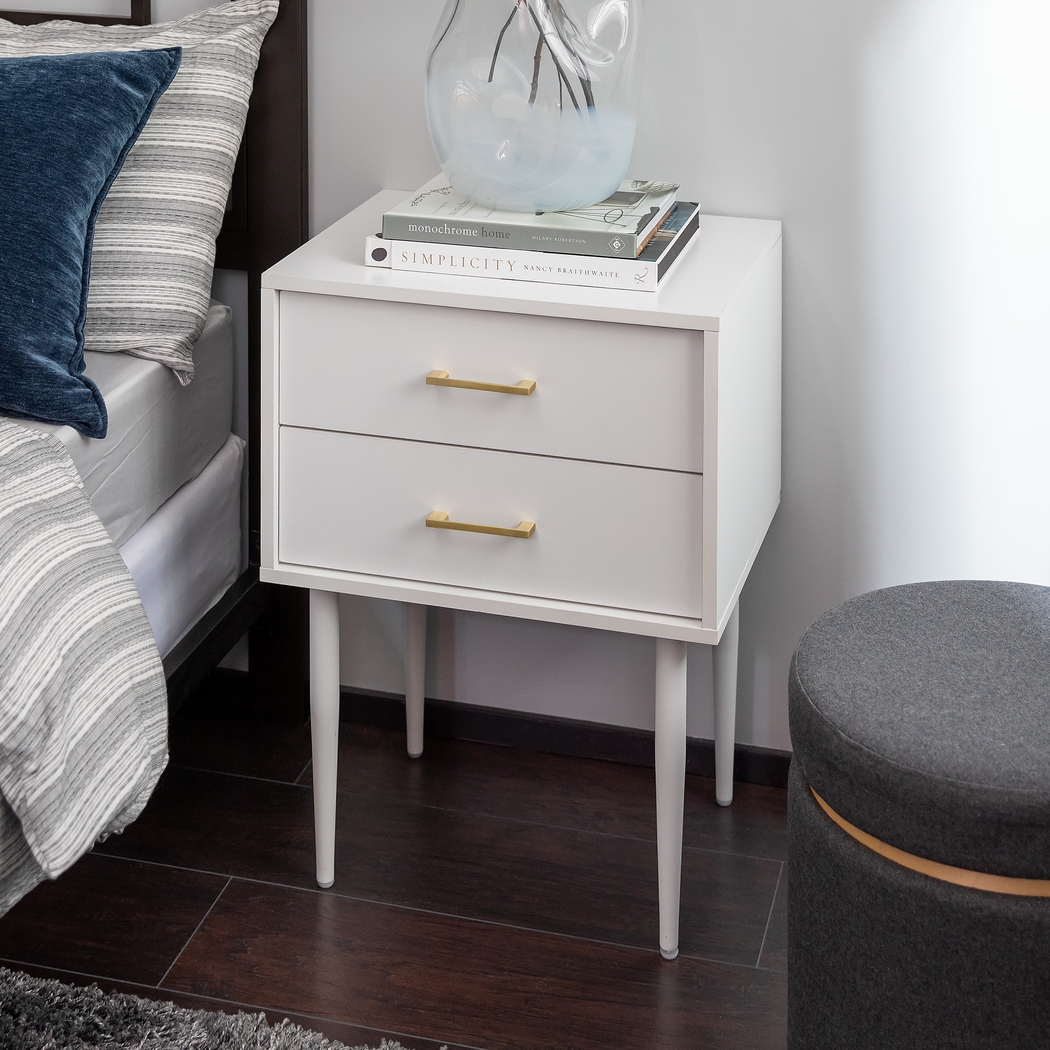 Shealy White Nightstand - Thumbnail - Image 2