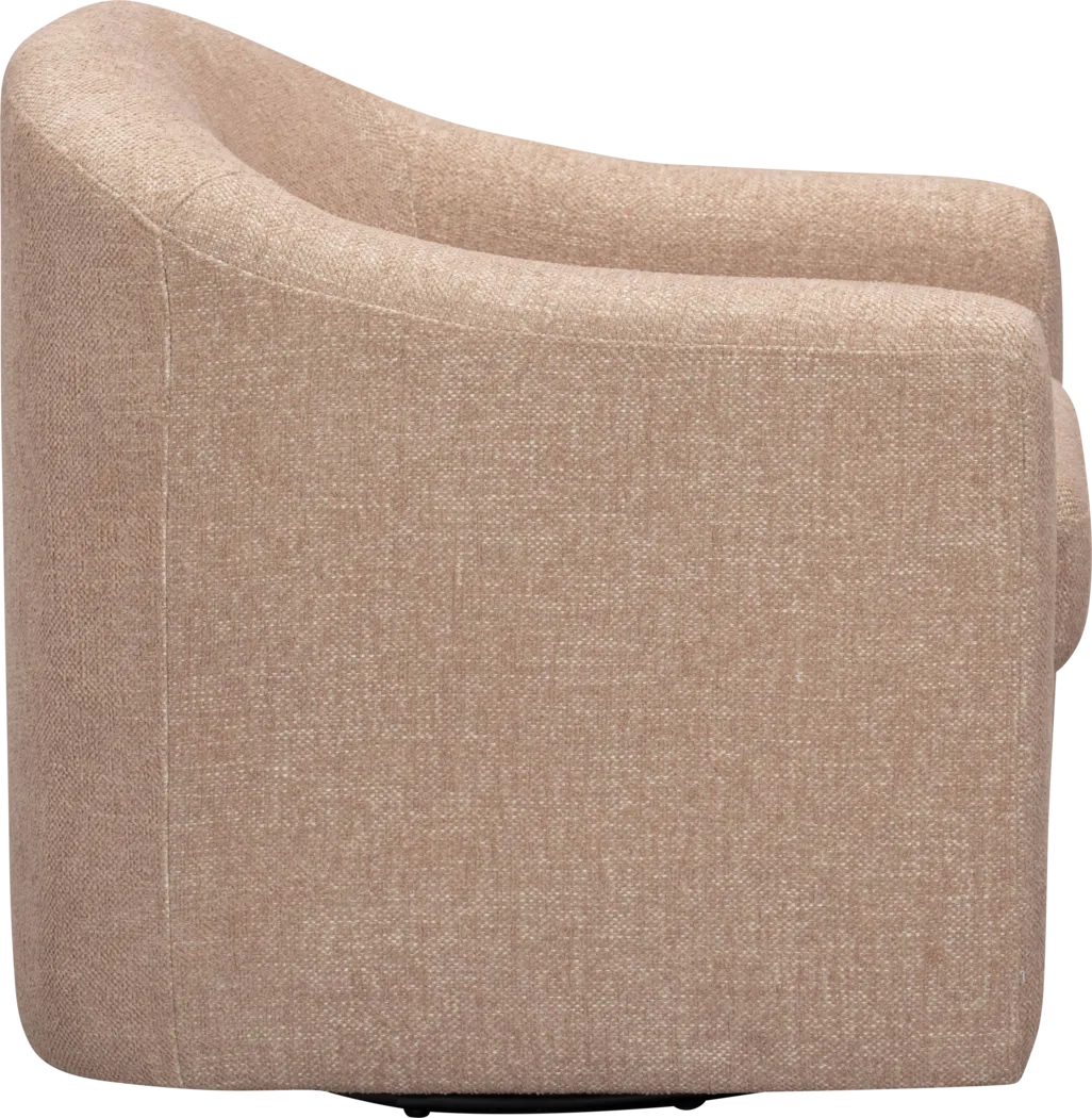 Shealynn Blush Swivel Accent Chair - Thumbnail - Image 4