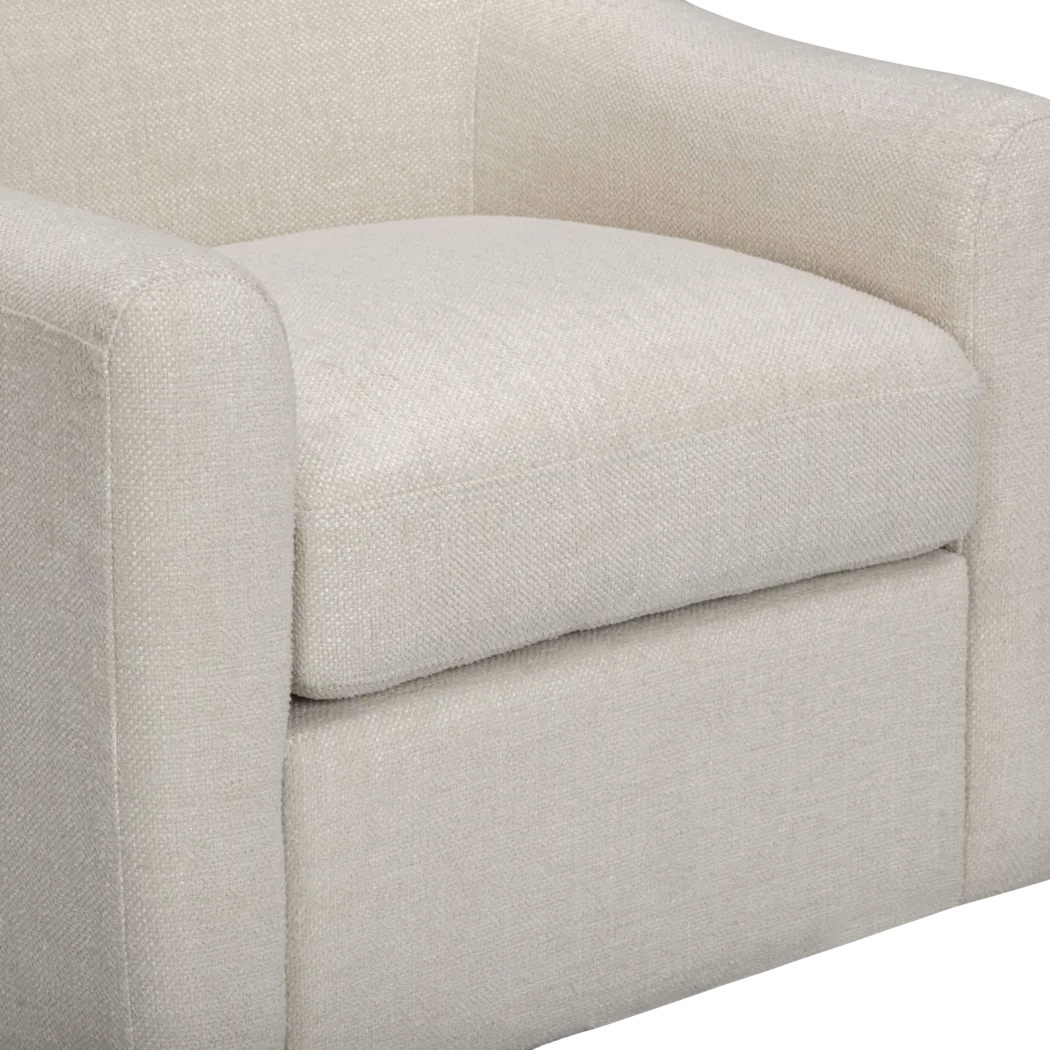 Shealynn Cream Swivel Chair - Thumbnail - Image 3