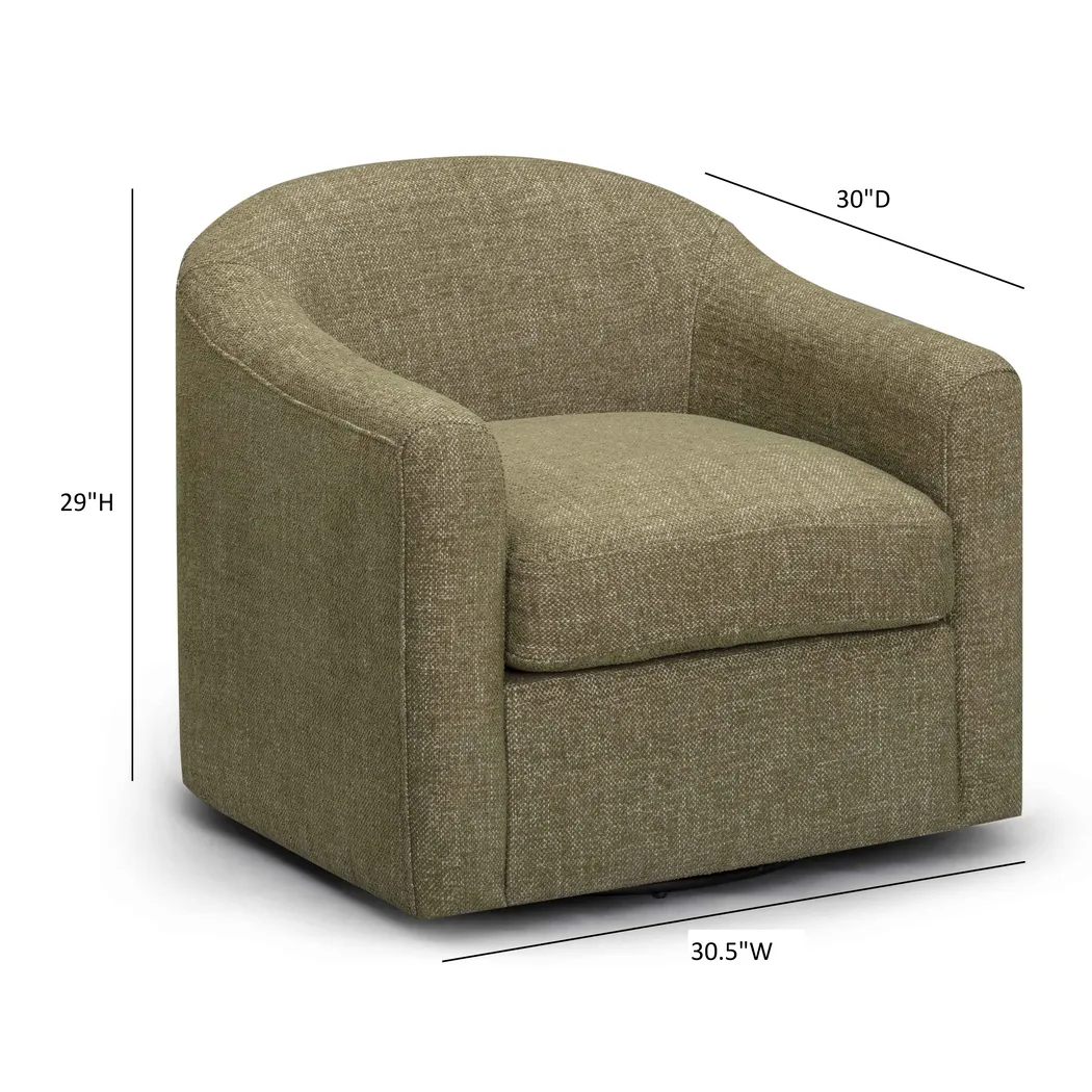 Shealynn Green Swivel Chair - Thumbnail - Image 7