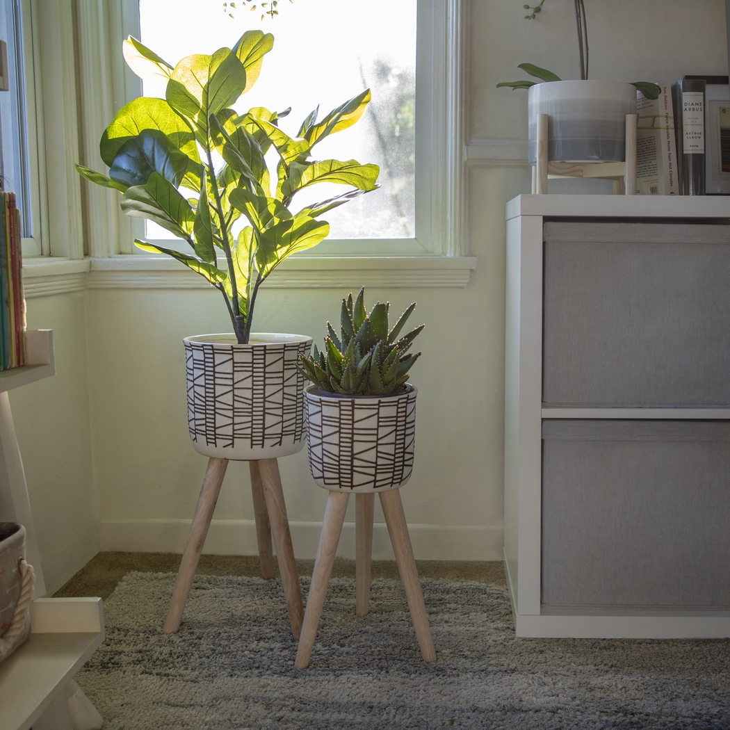 Shebia Ivory Planter, Set of 2 - Thumbnail - Image 4