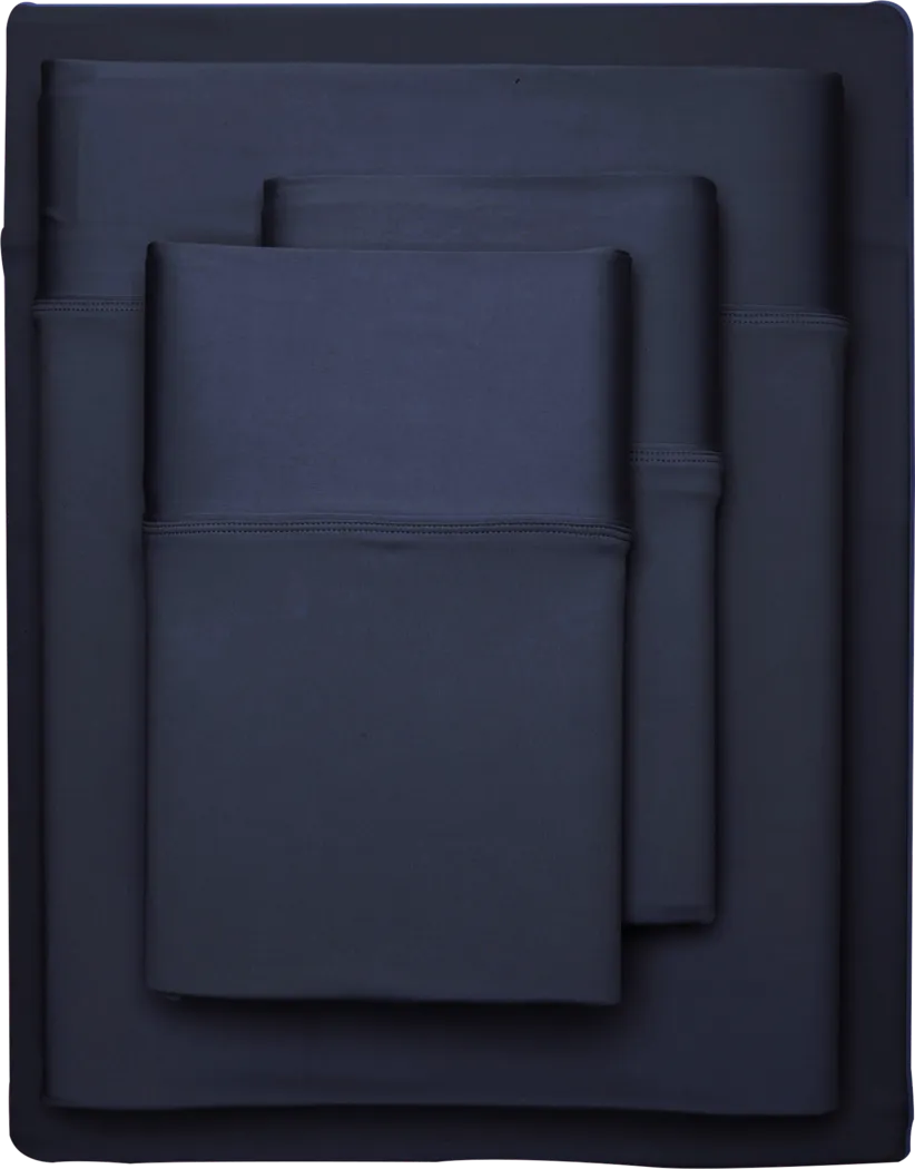 SHEEX Recovers Gen 2 Navy 5 Pc Split King Bed Sheet Set - Thumbnail - Image 2