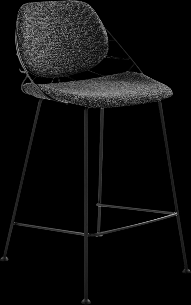 Sheffer Black Counter Stool - Thumbnail - Image 1