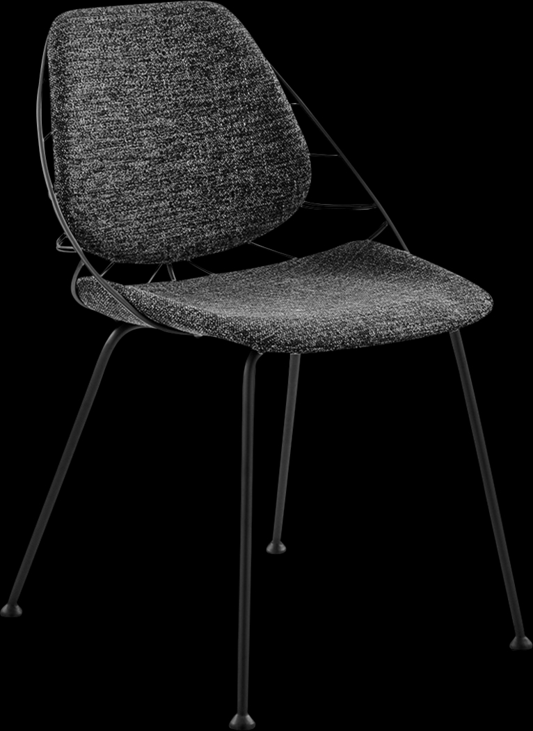 Sheffer Black Side Chair - Thumbnail - Image 1