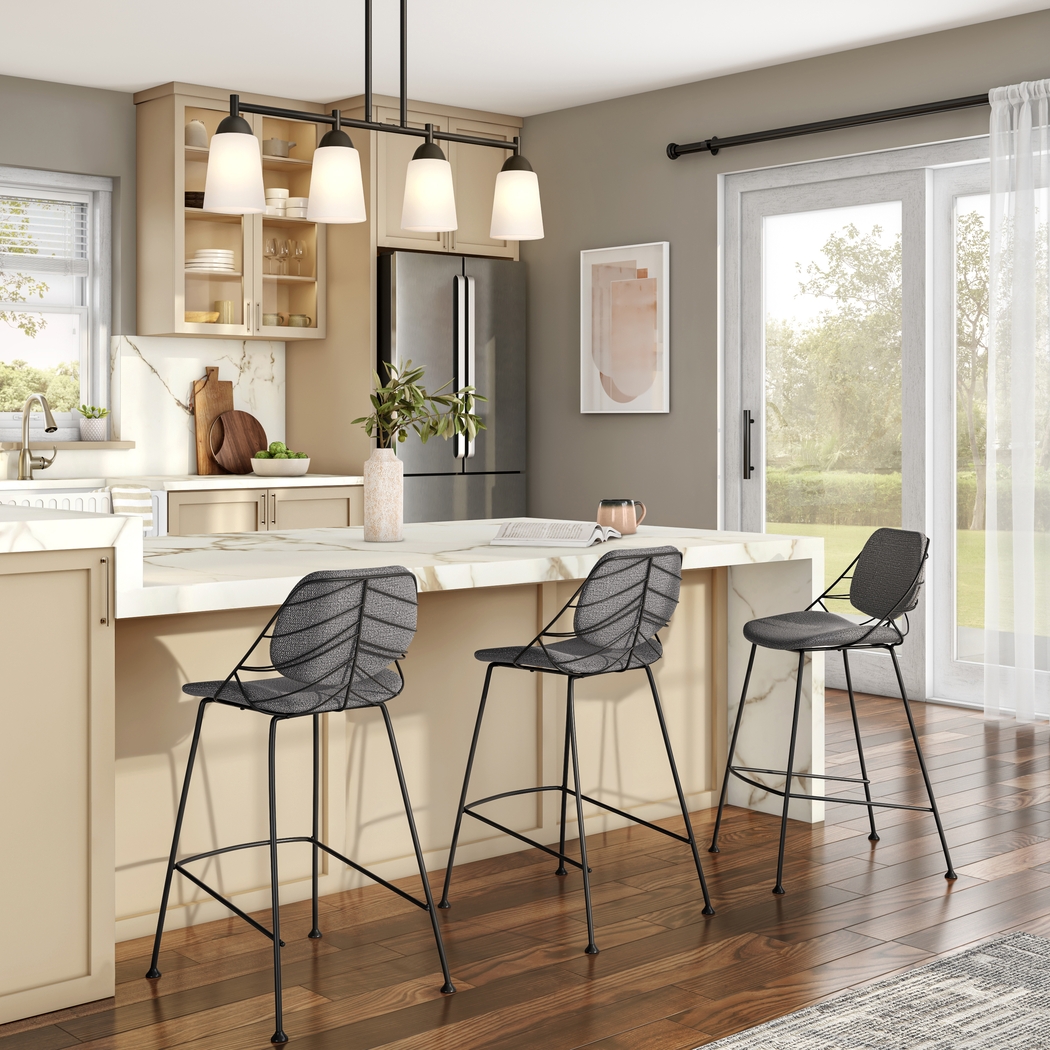 Sheffer Light Gray Counter Stool - Thumbnail - Image 2