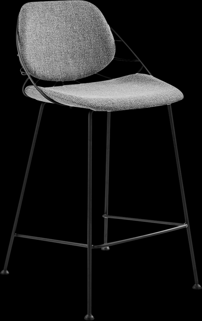 Sheffer Light Gray Counter Stool - Thumbnail - Image 1