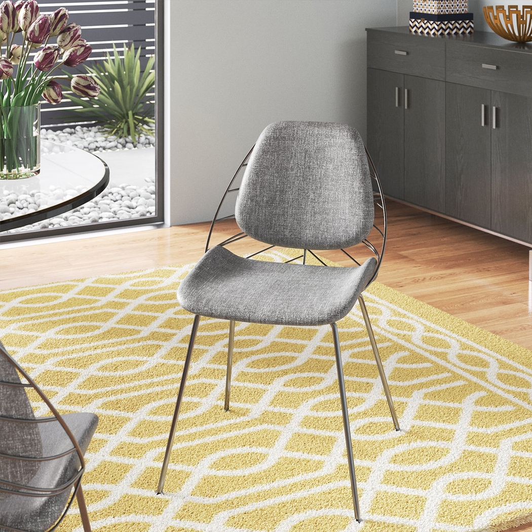 Sheffer Light Gray Side Chair - Thumbnail - Image 2