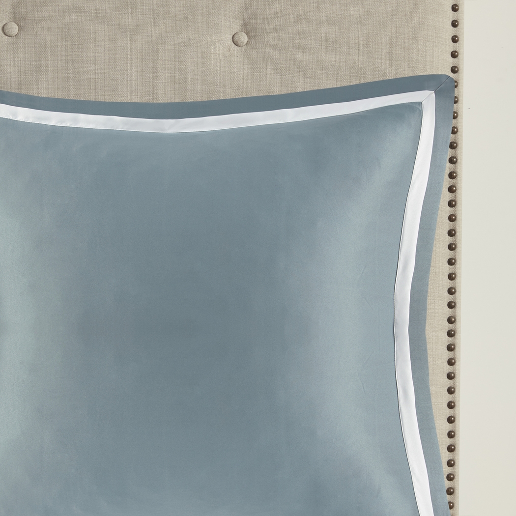 Shefflera Blue 8 Pc King Comforter Set - Thumbnail - Image 3