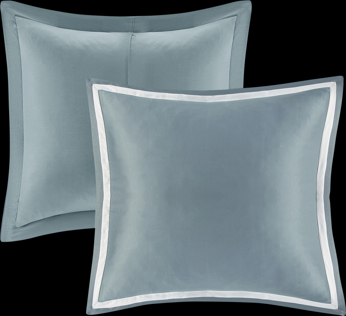 Shefflera Blue 8 Pc Queen Comforter Set - Thumbnail - Image 14