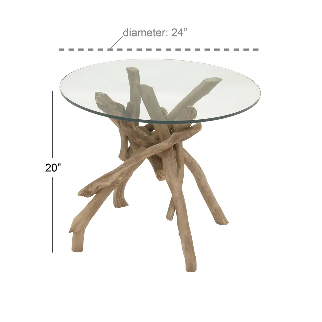 Shege Brown Accent Table - Thumbnail - Image 3