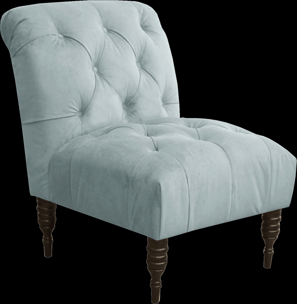 Shell Coast Blue Armless Chair - Thumbnail - Image 1