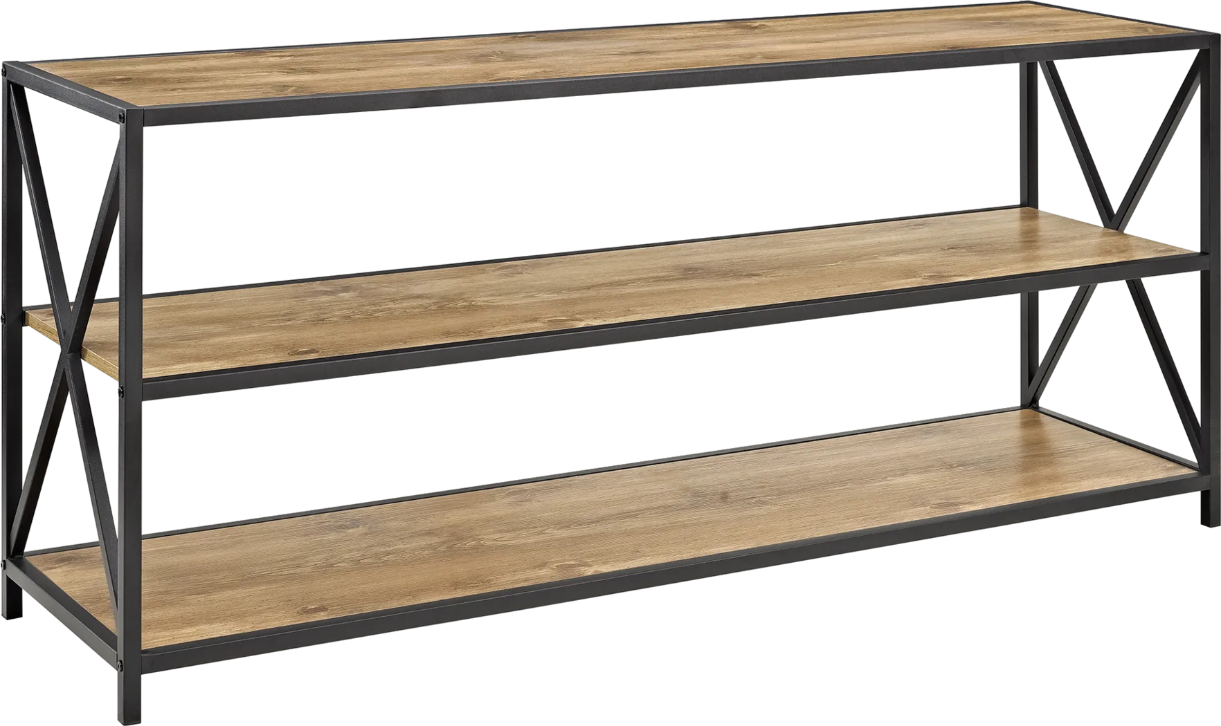 Shelley's Crossing Brown 3 Shelf Bookcase - Thumbnail - Image 2