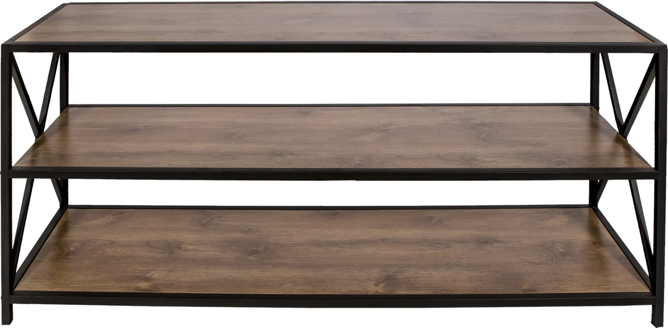 Shelley's Crossing Brown 3 Shelf Bookcase - Thumbnail - Image 1