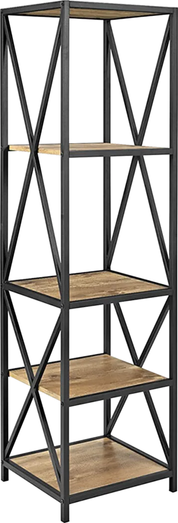 Shelley's Crossing Brown 4 Shelf Bookcase - Thumbnail - Image 2