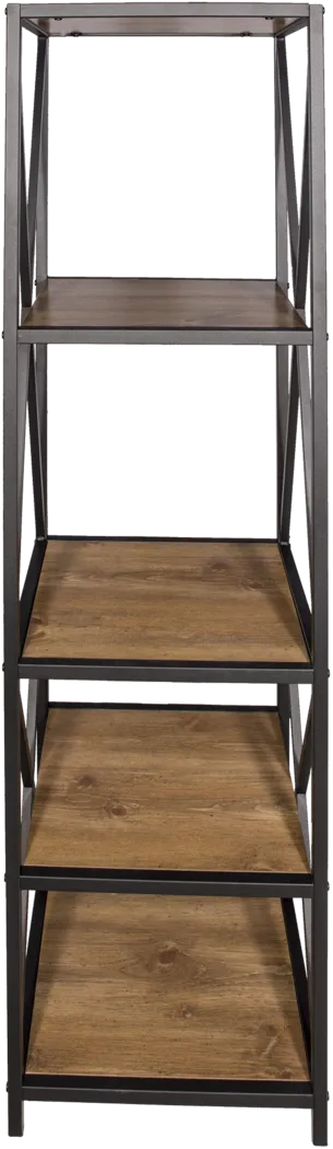 Shelley's Crossing Brown 4 Shelf Bookcase - Thumbnail - Image 1