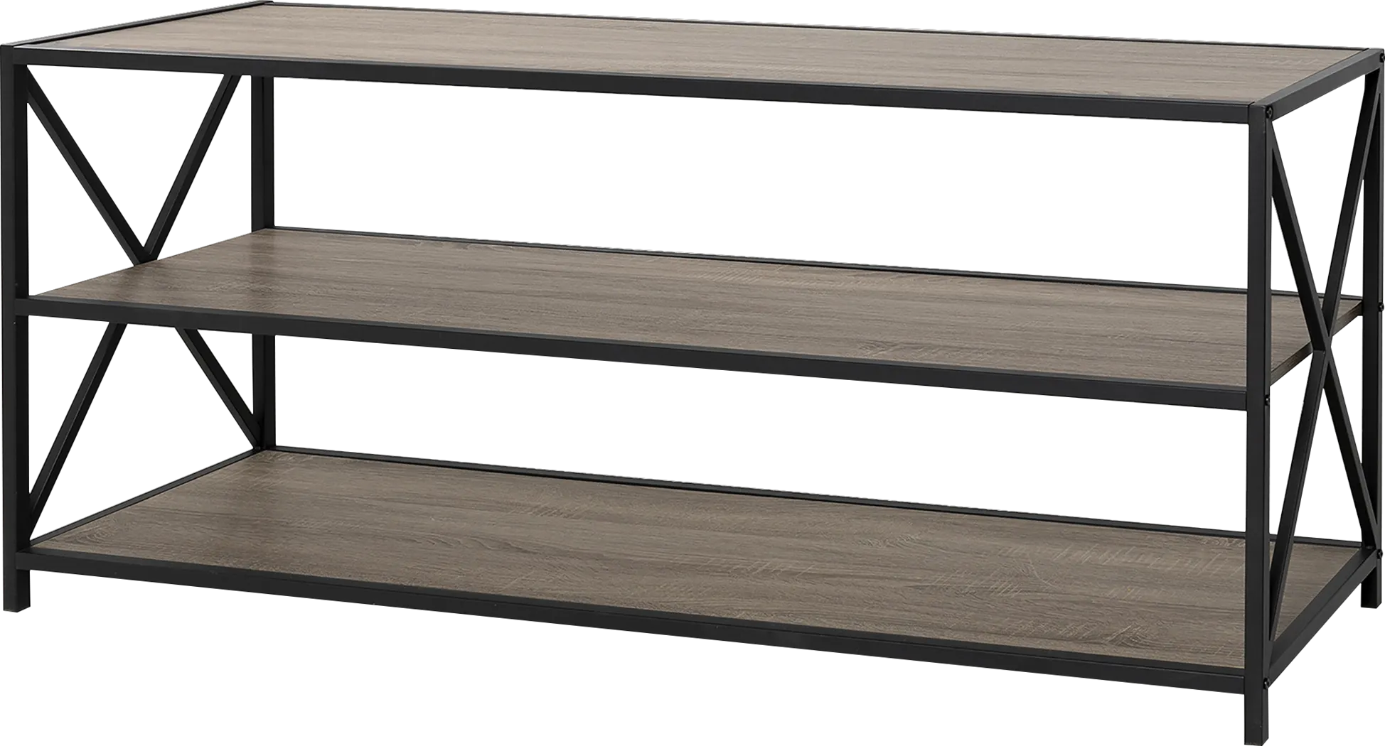 Shelley's Crossing Gray 3 Shelf Bookcase - Thumbnail - Image 5