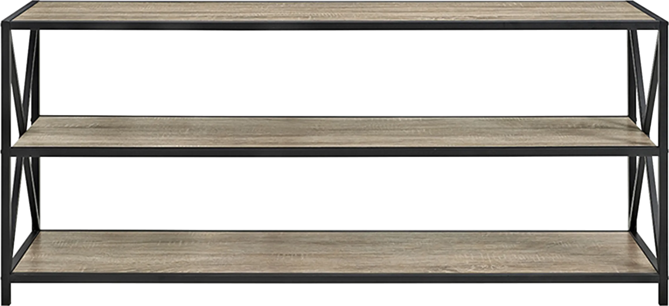 Shelley's Crossing Gray 3 Shelf Bookcase - Thumbnail - Image 1