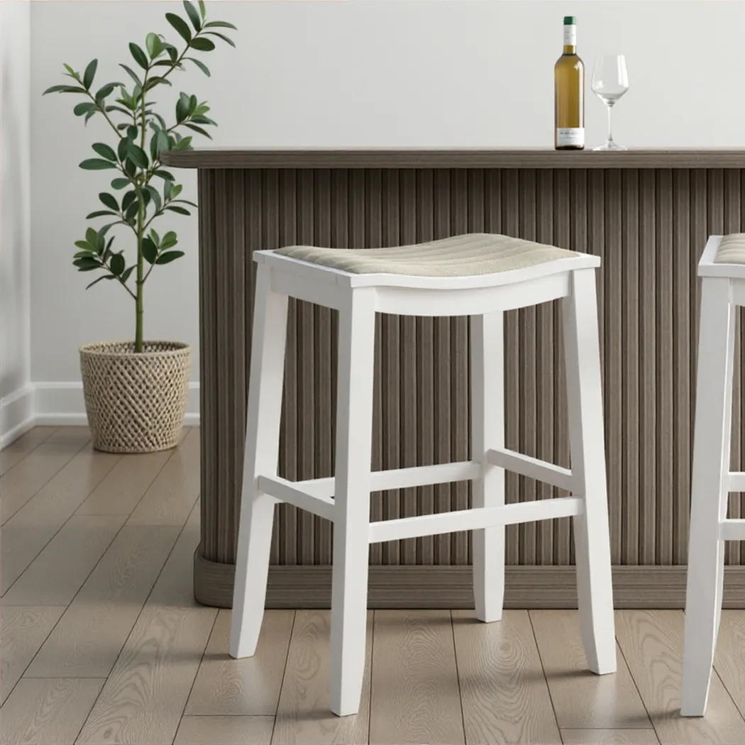 Shellpool White Barstool - Thumbnail - Image 2