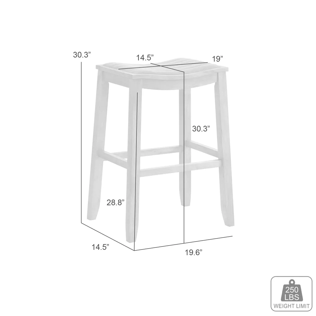 Shellpool White Barstool - Thumbnail - Image 6