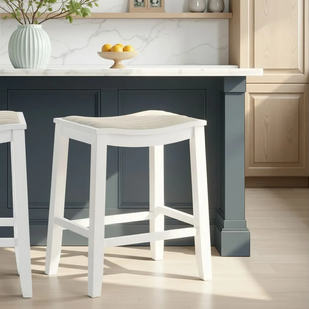 Shellpool White Counter Height Stool - Thumbnail - Image 2