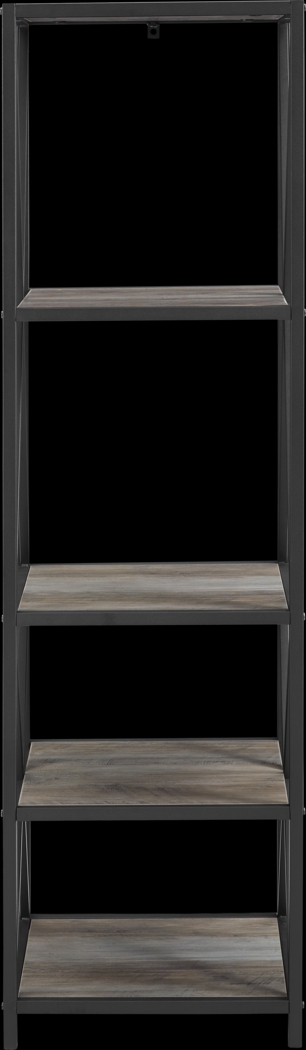 Shelley's Crossing Gray Bookcase - Thumbnail - Image 2