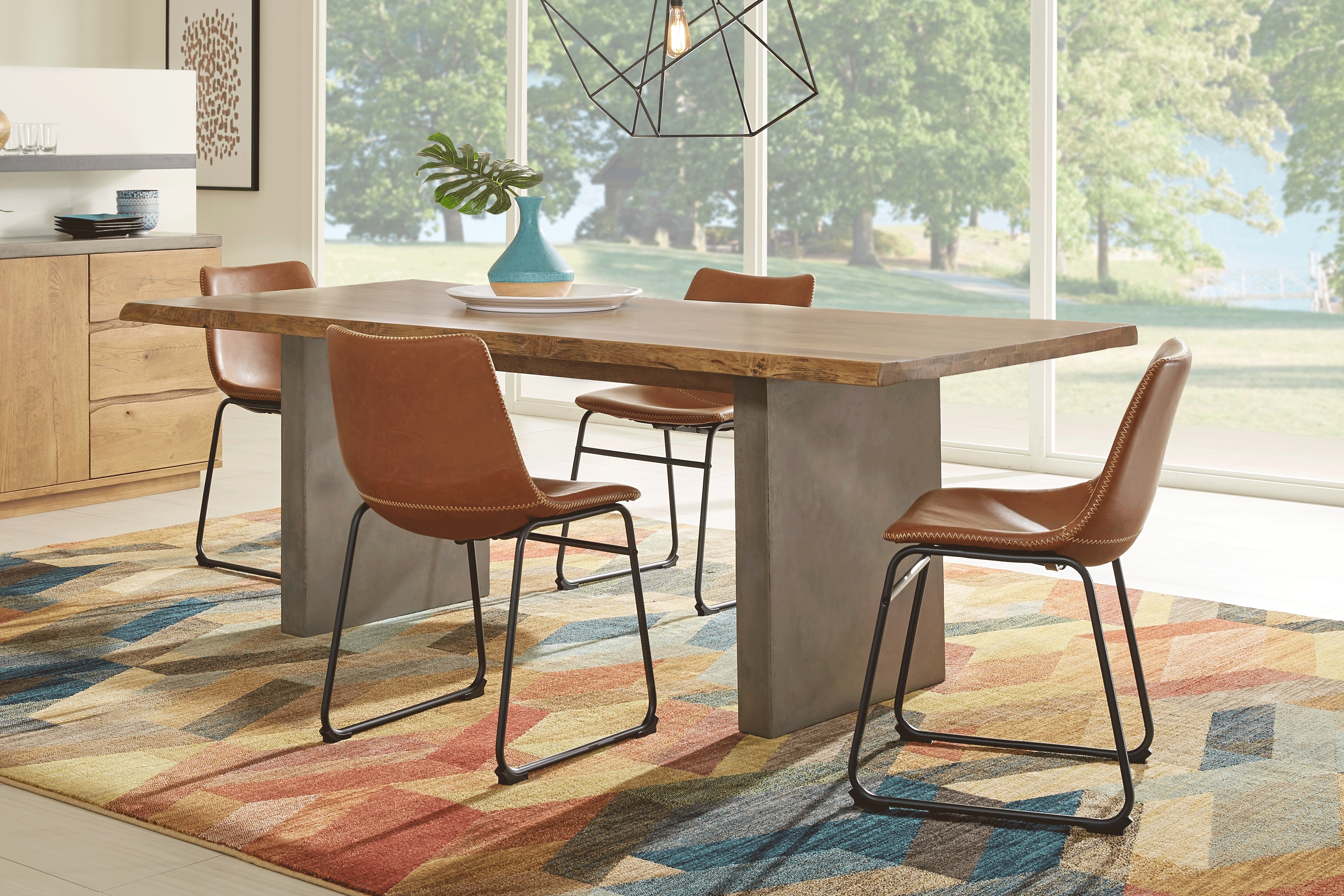 Shelter Island Brown Dining Table - Thumbnail - Image 2