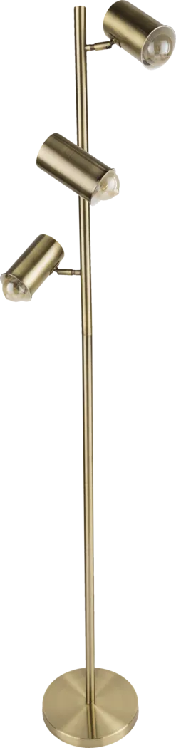 Sheltone Hills Gold Floor Lamp - Thumbnail - Image 1