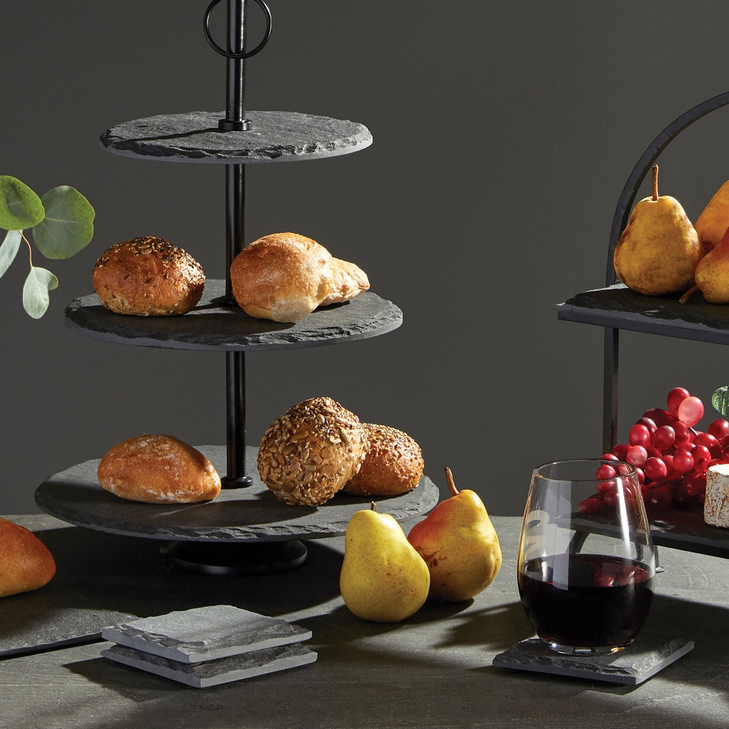 Shelwick Black Coaster, Set of 4 - Thumbnail - Image 2