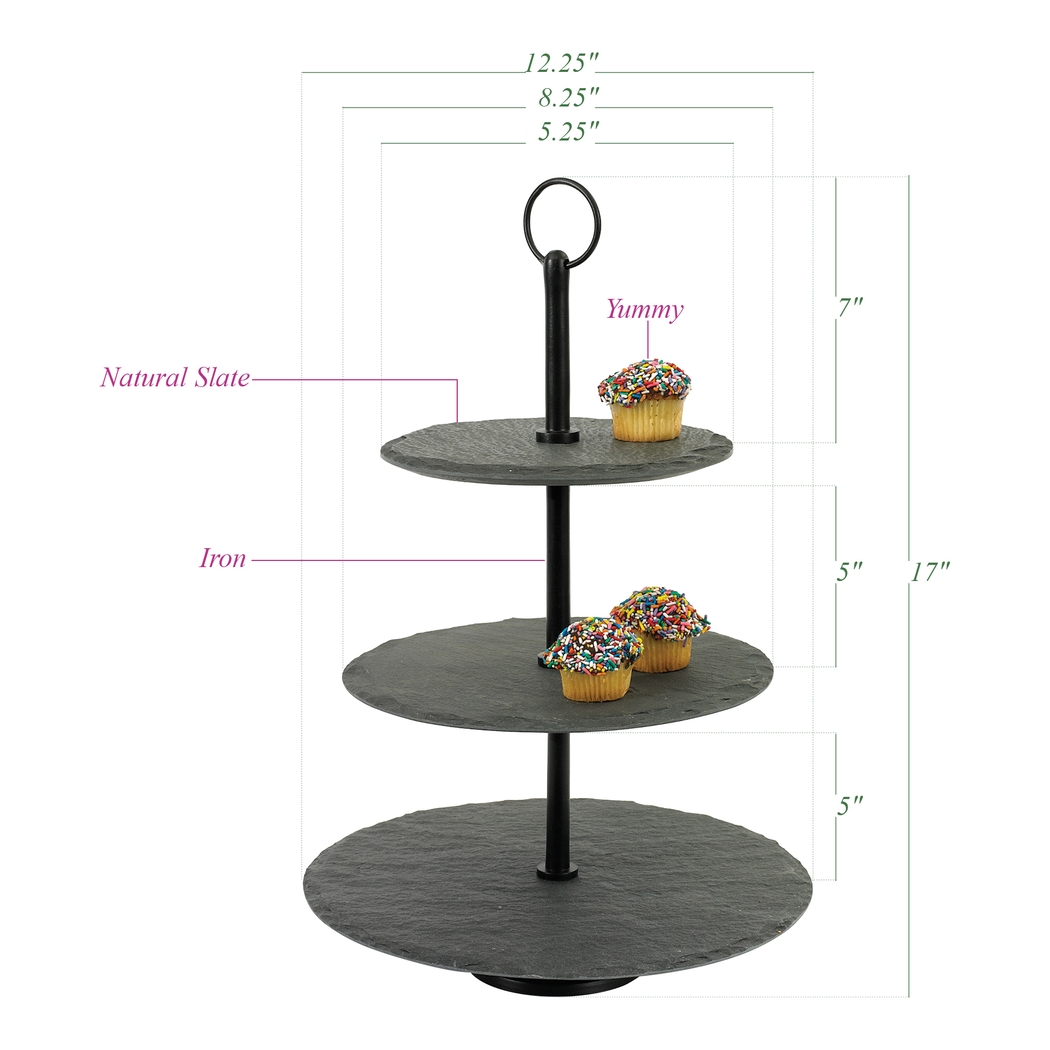Shelwick Black Round Tray - Thumbnail - Image 4
