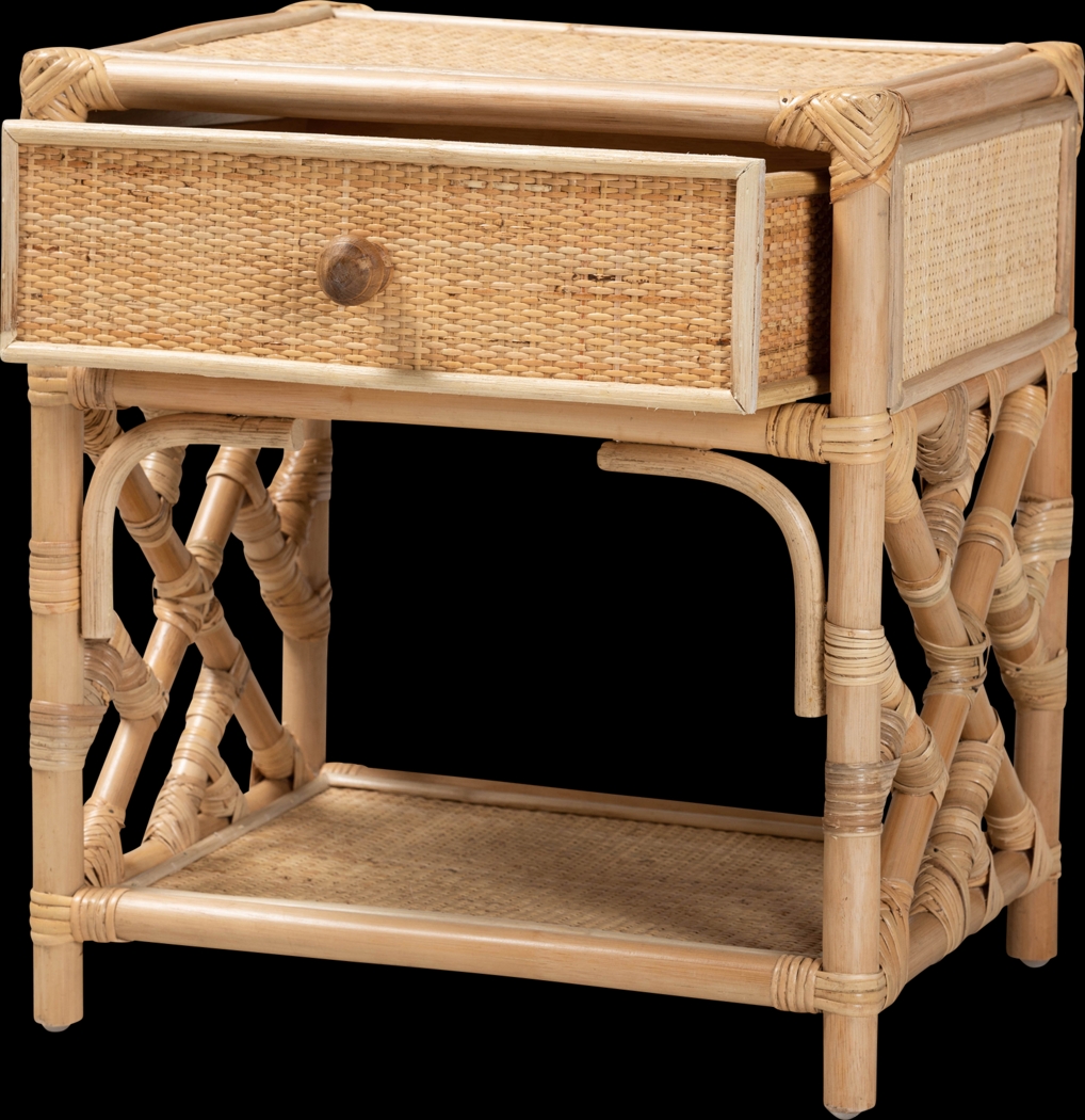Shenela Brown Nightstand - Thumbnail - Image 3