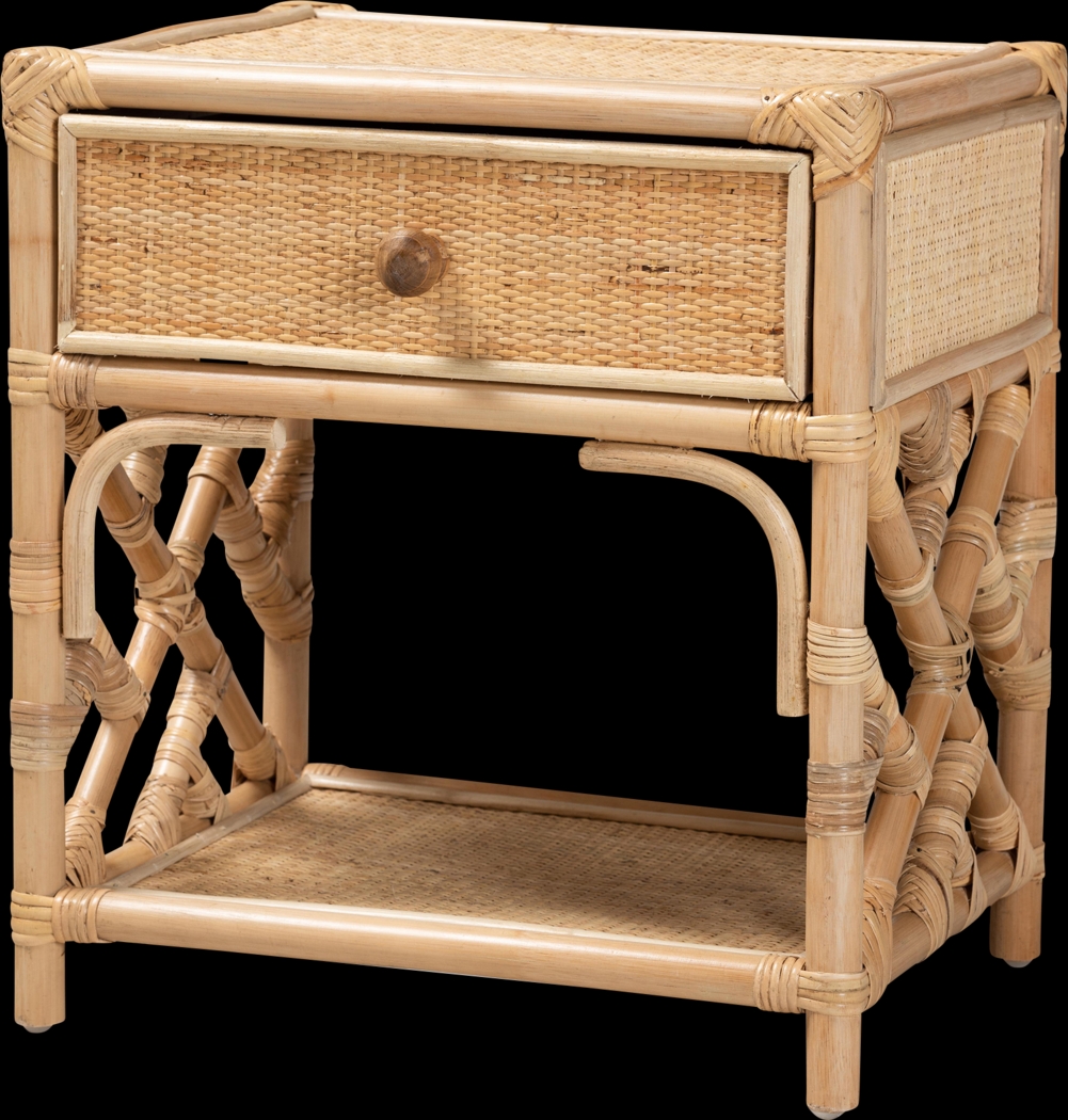 Shenela Brown Nightstand - Thumbnail - Image 1