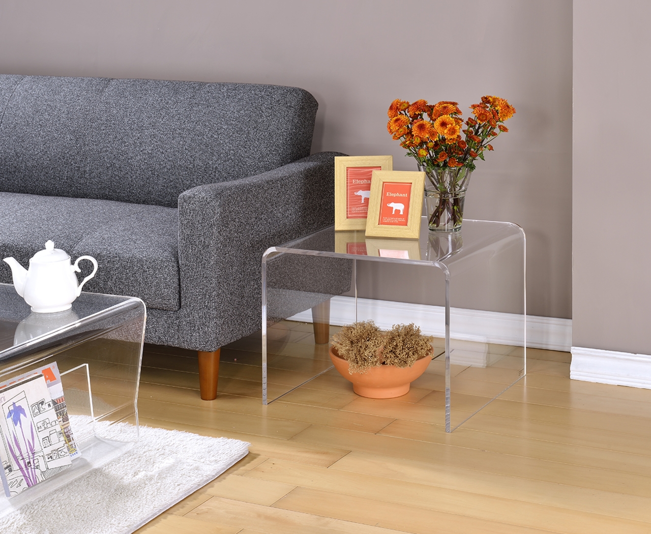 Shepdal Clear End Table - Thumbnail - Image 3