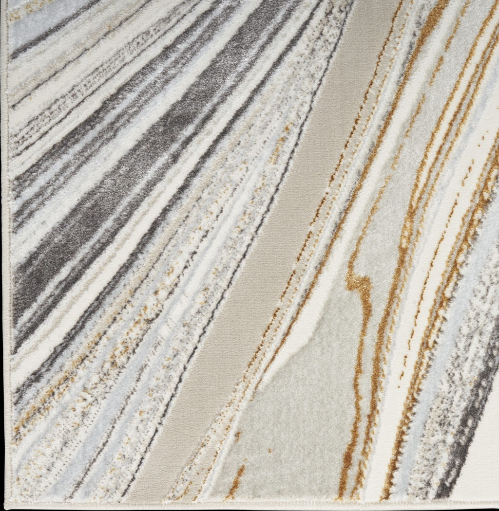 Shepdell Gray/Gold 7'10 x 9'10 Rug - Thumbnail - Image 6